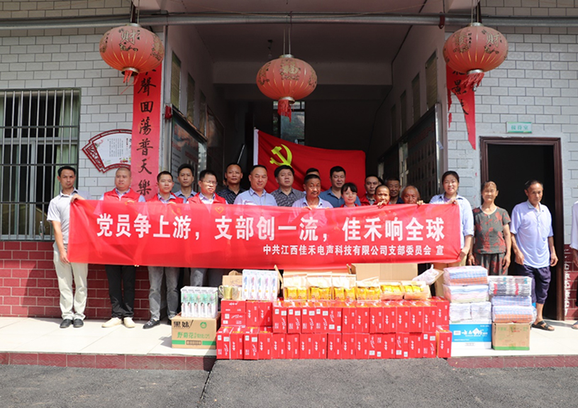 江西太阳集团tyc4633电声科技有限公司党支部到桐木镇庆幸敬老院开展爱心慰问活动